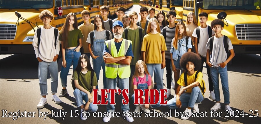 Lets ride poster